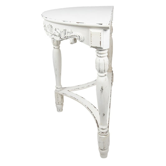 Clayre & Eef Sidebord i Hvidt Træ L106xB48xH87 cm