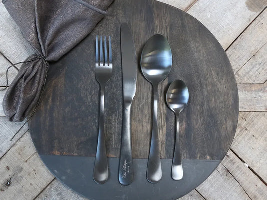 Chic Antique - Nordique Bestik sæt af 4, sort