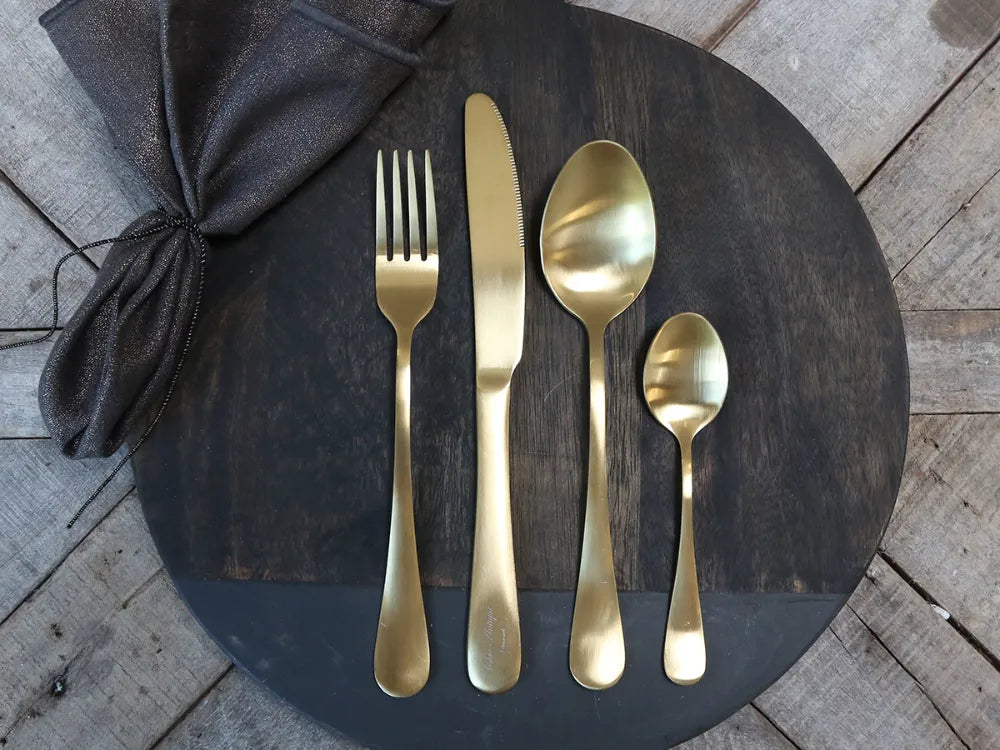 Chic Antique - Nordique Bestik sæt af 4, guld