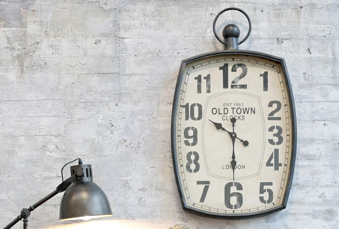 Chic Antique - Vægur, H84 cm kul