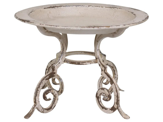 Chic Antuque - Fransk Opsats på fod antique hvid H23