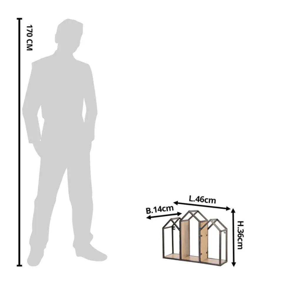 Clayre & Eef - Hylde i brunt træ