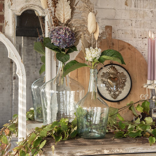 Clayre & Eef - vægdekoration gylden glas hjerte