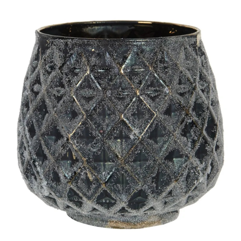 Clayre & Eef - Glas Fyrfadsstage i Sort