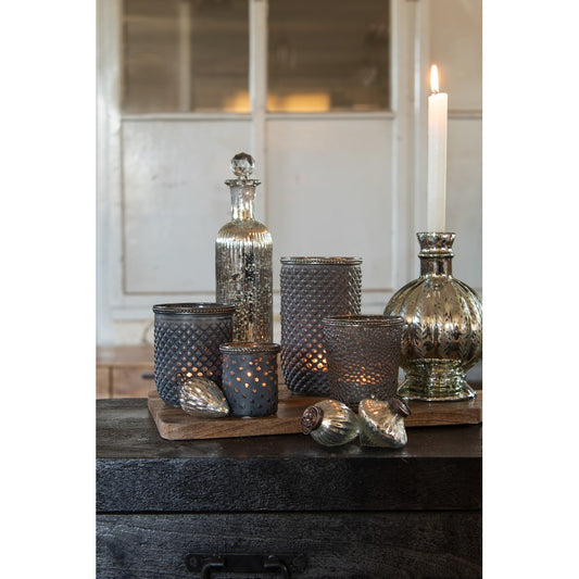 Clayre & Eef - Vase Sølv glas