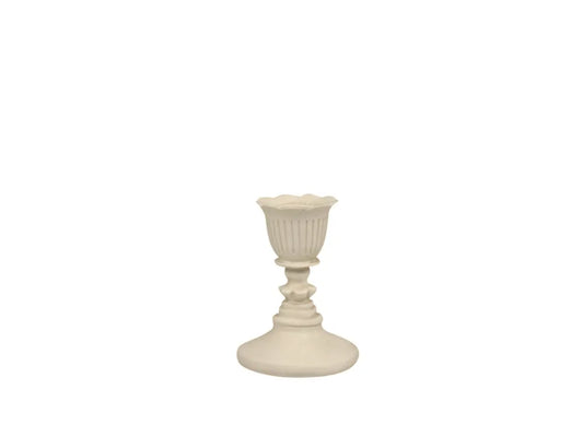 Chic Antique Lysestage i Antique Creme H8 cm
