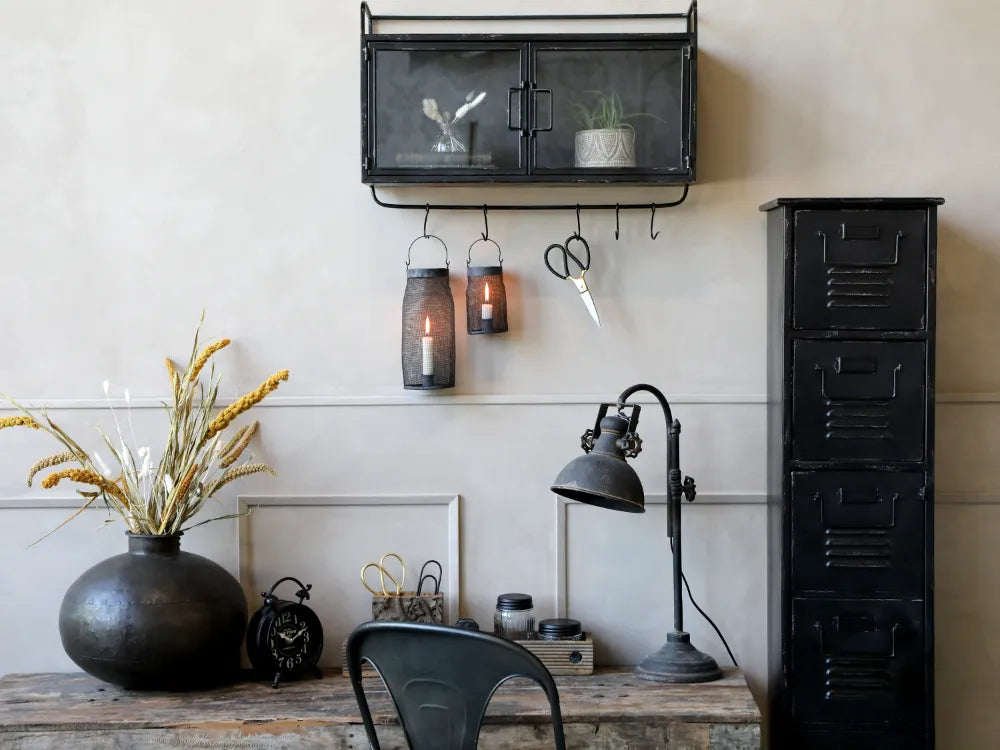 Chic Antuque - Factory Bordlampe antique sort