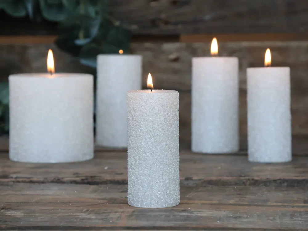 Chic Antique - Rustik Bloklys m. glimmer creme