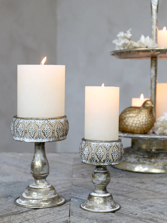 Chic Antique - Vire Lysestage m. mønster H19