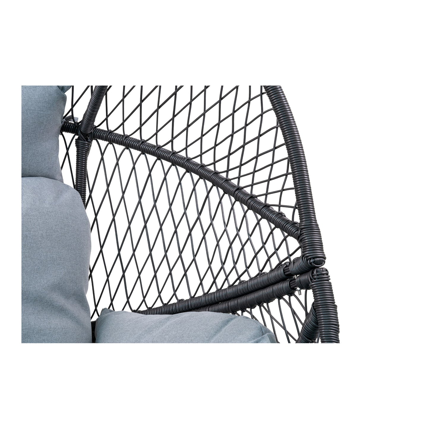 House Nordic - Rosario Loungestol, polyrattan, sort, inkl. hynder