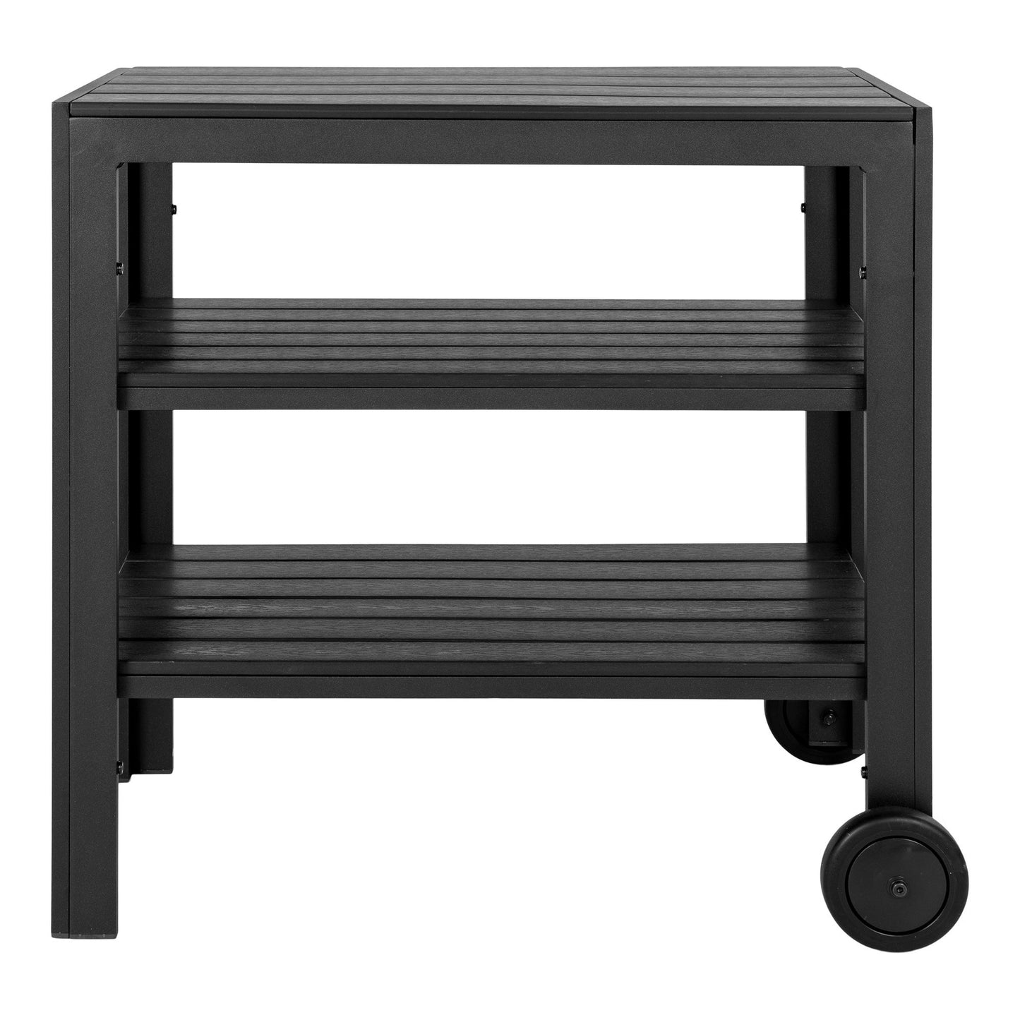 House Nordic - Taormina Serveringsvogn, aluminium/nonwood, sort, 3 hylder