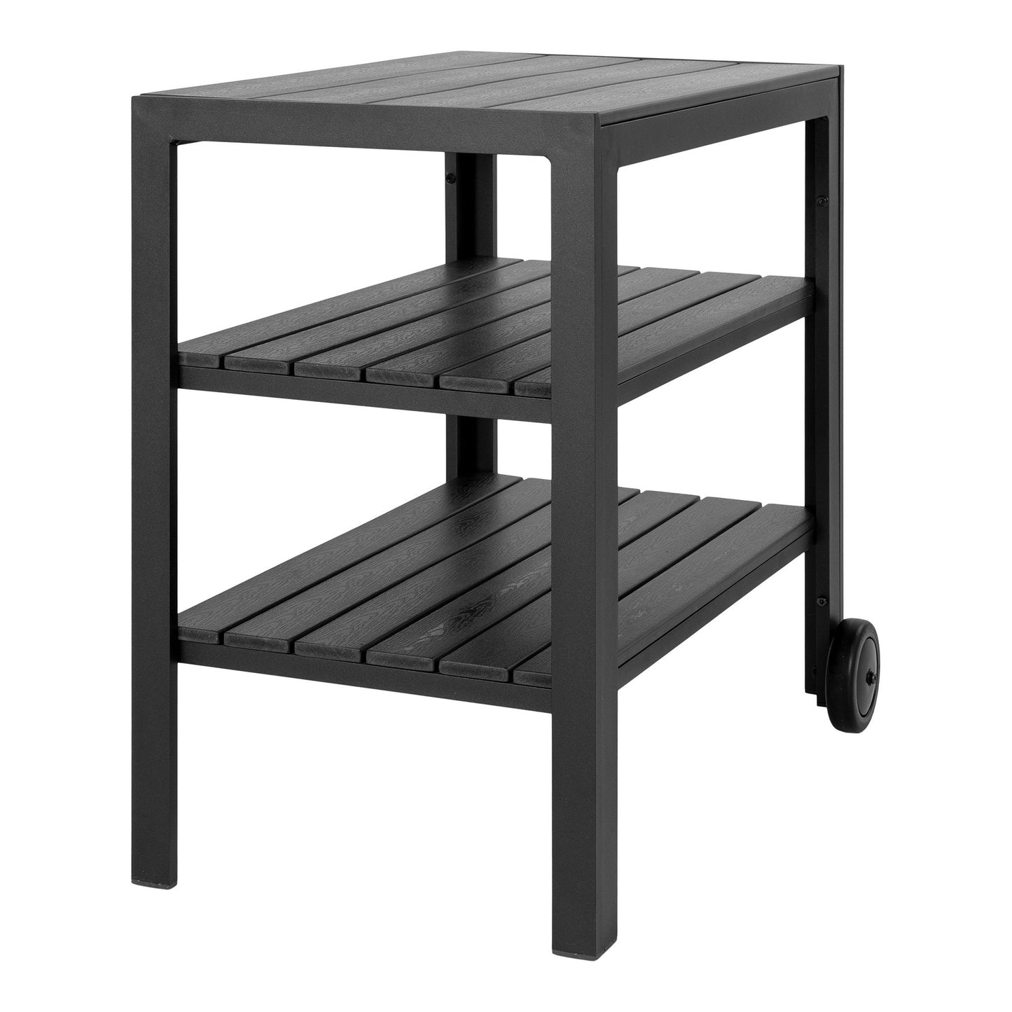House Nordic - Taormina Serveringsvogn, aluminium/nonwood, sort, 3 hylder
