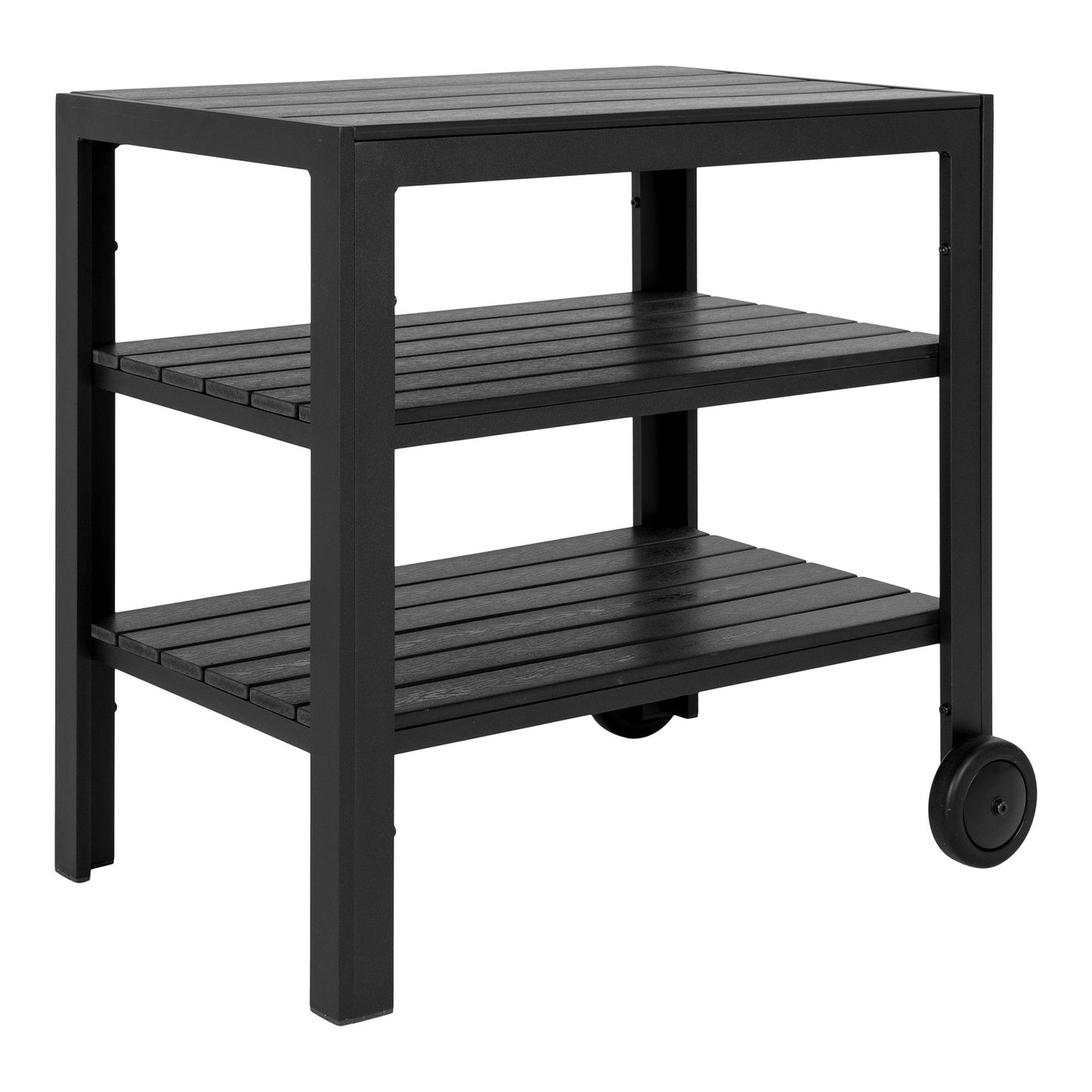 House Nordic - Taormina Serveringsvogn, aluminium/nonwood, sort, 3 hylder