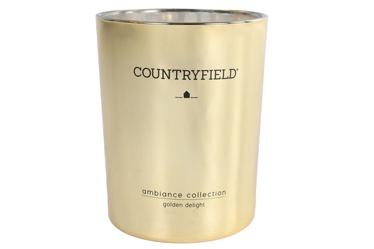 Barbara - Countryfield Duftlys i Soya, Guldfarvet, 10,50 cm