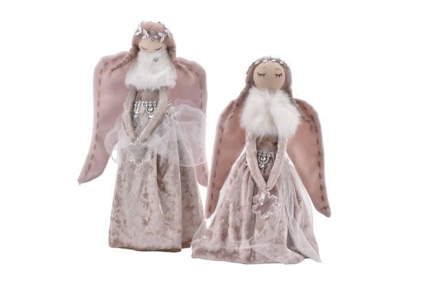 La Vida - Stående engel i velour, stor