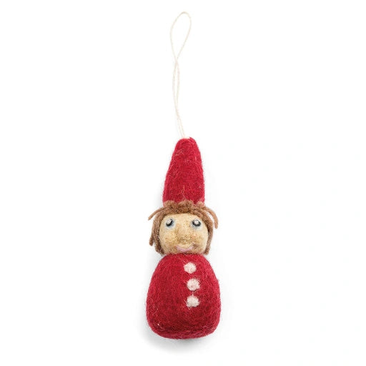 Nisse ornament, rød, Ralph