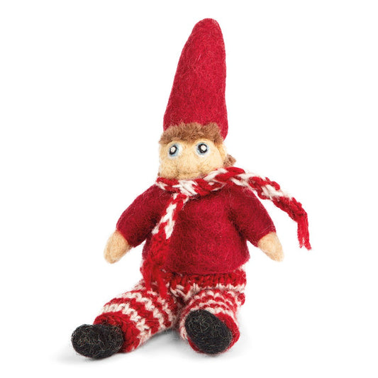 Nisse lille, strikket, siddende, Alfa