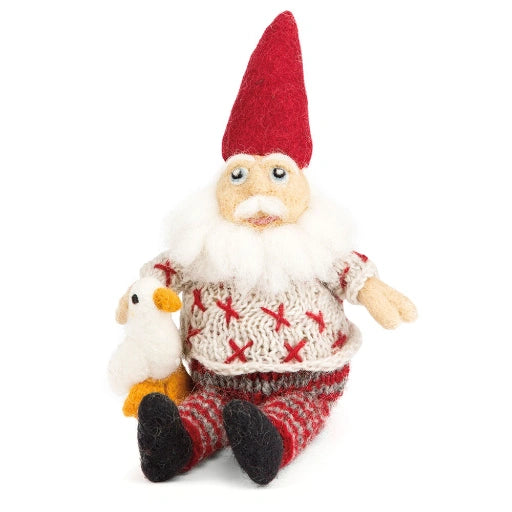 Nisse, stor, strikket, Hubert