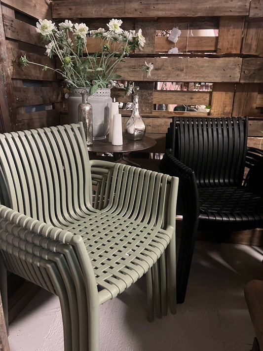 Havestol Sort og Grøn