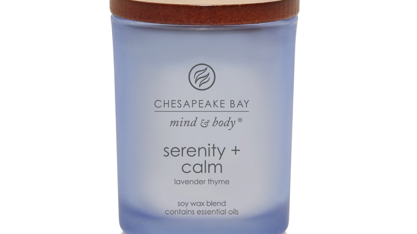 Chesapeake Bay Candle - Sindsro + Rolig (lavendel timian) stearinlys