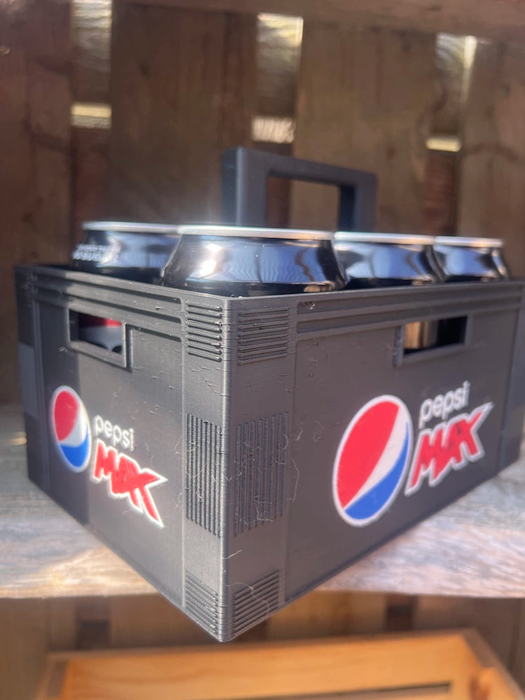 Kasse med Pepsi MAX – Plads til 6 dåser