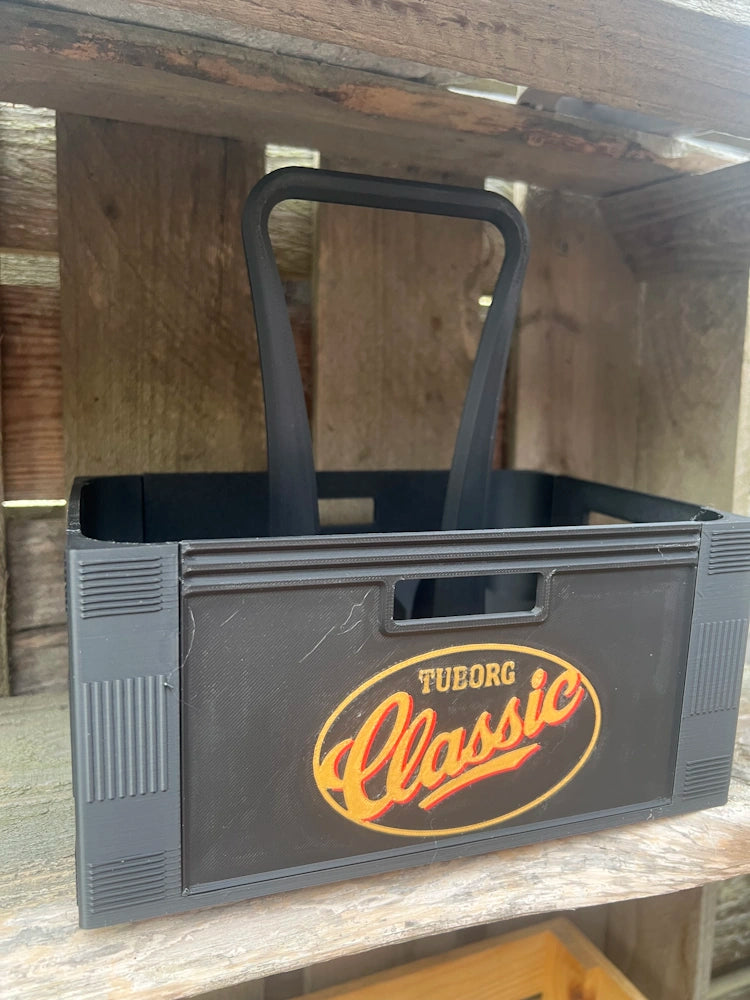 Kasse med Tuborg Classic Logo – Plads til 6 dåser