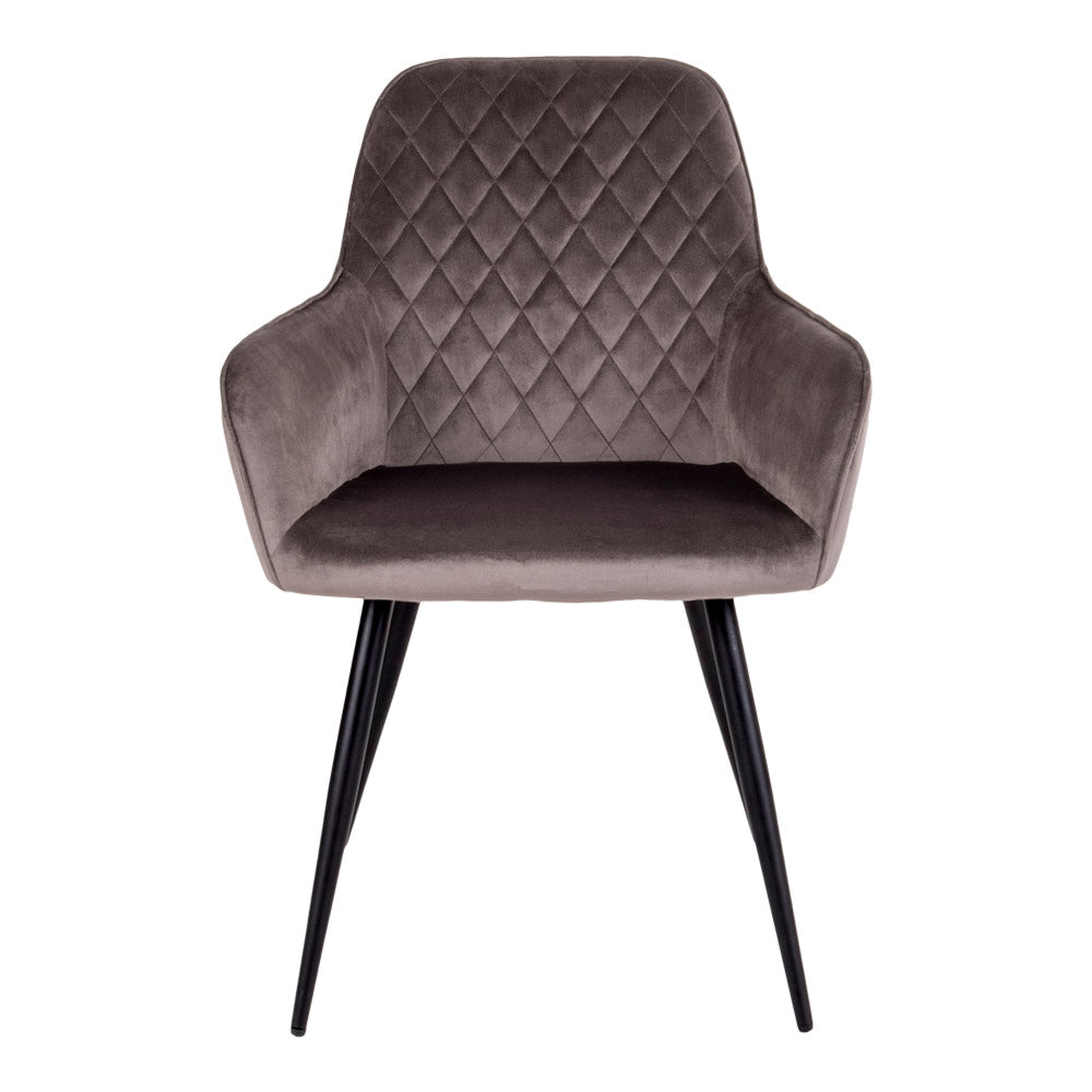 House Nordic - Harbo Dining table chair, Chair in mushroom velour