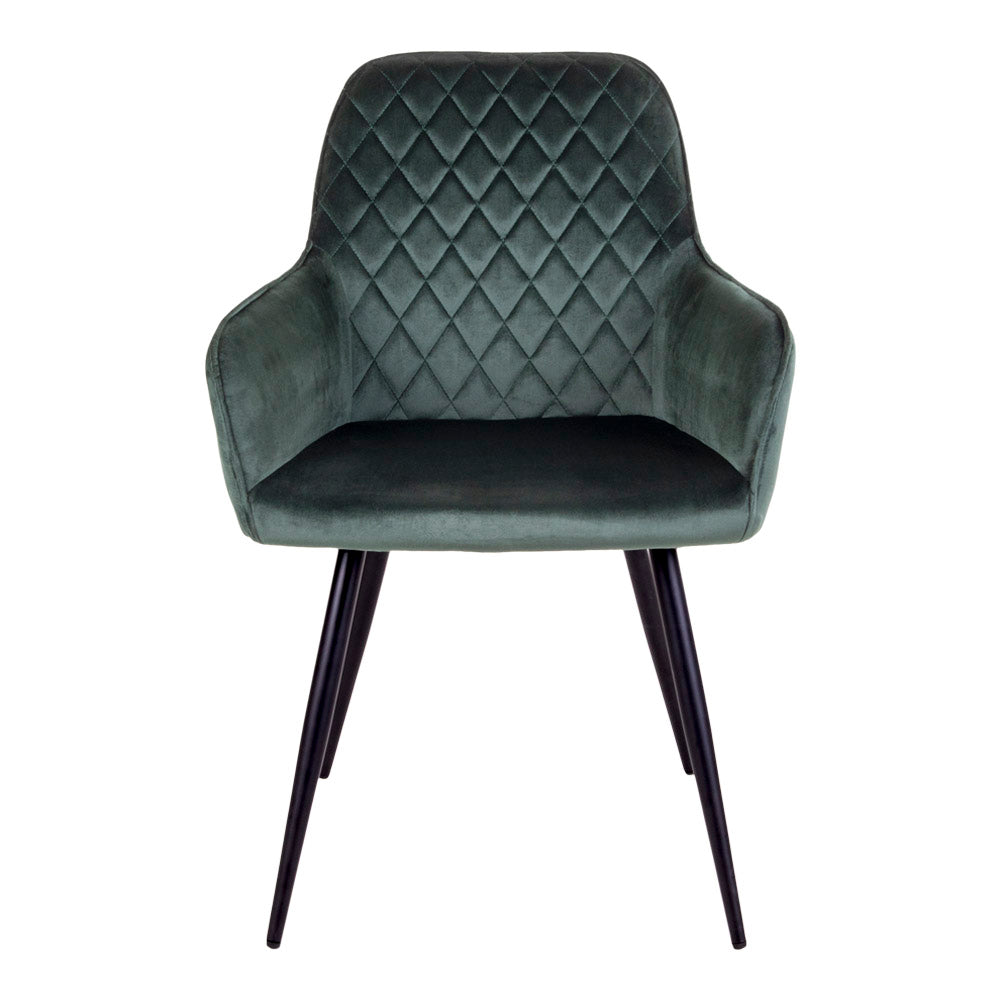 House Nordic - Harbo Dining table chair in green velor