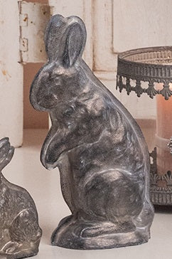 La Vida - Kunstig Sølv kanin, stor