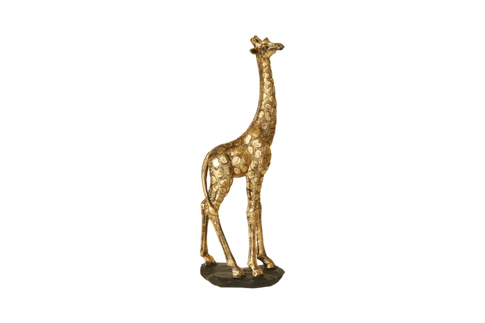 Speedtsberg Giraf på Fod, Guld, 12x35cm - Eksklusiv Dekoration