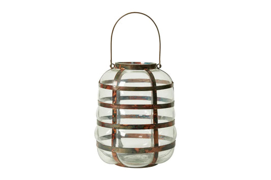 Speedtsberg Vase i Tråd & Glas, Antique Kobber, Ø23x28 cm