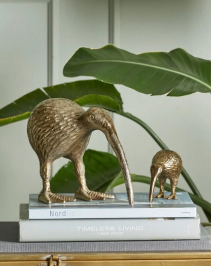 Speedtsberg - Kiwi bird in aluminium, Gold