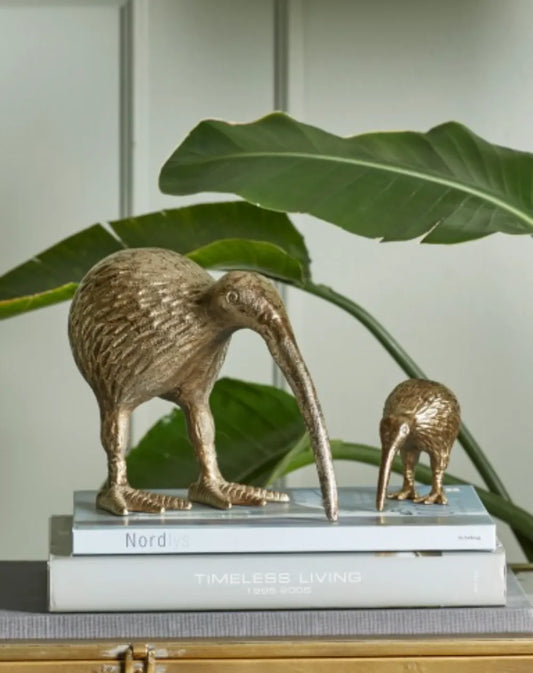 Speedtsberg - Kiwi fugl i aluminium, Guld