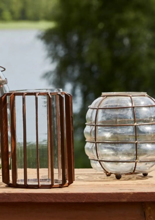 Speedtsberg - Vase rund, glas, Rust