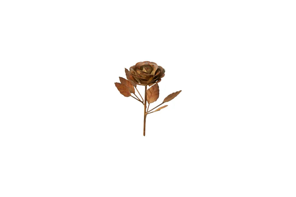 Speedtsberg Rose for Decoration, 9x8x14 cm - Antique Rust