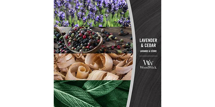 WoodWick - Medium Hourglass - Lavender &amp; Cedar