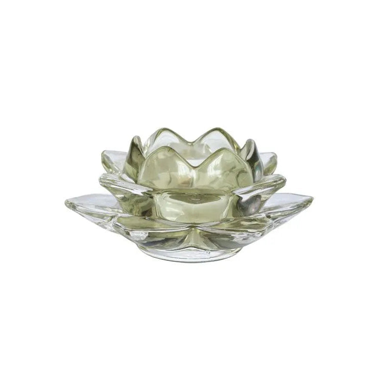 Speedtsberg - Loe Fyrfadsstag lotus D12x6cm Lysegrøn