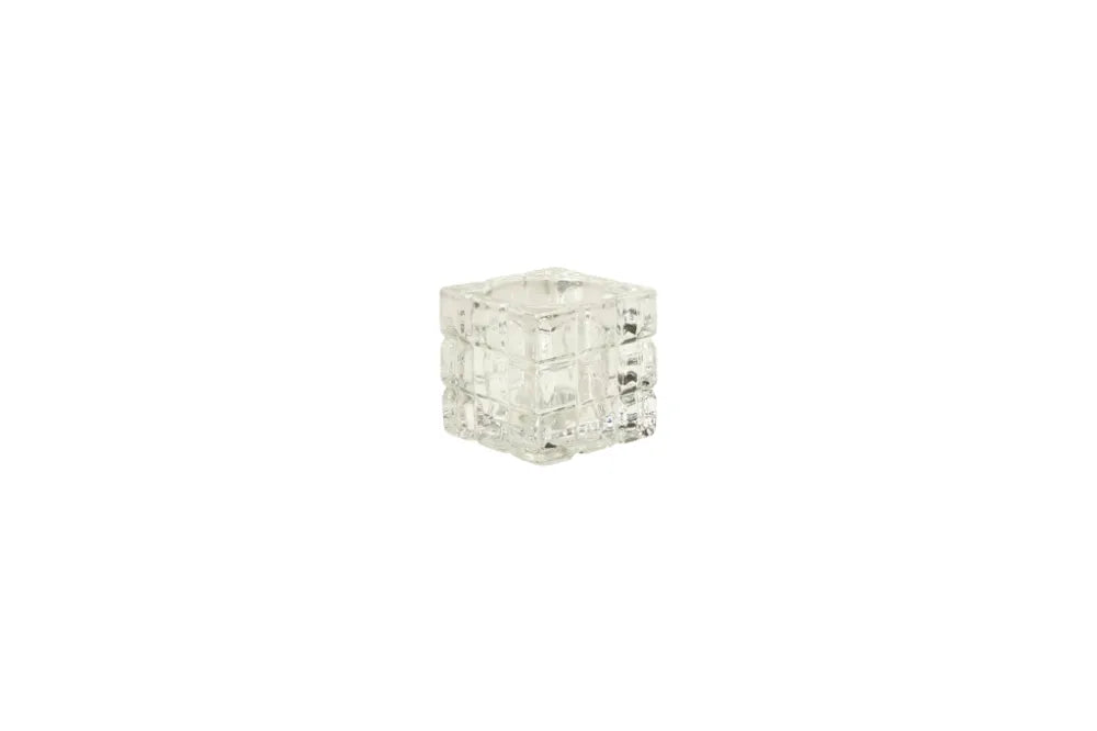 Speedtsberg Fyrfadsstage i Klart Glas, 6x6x6cm - Kompakt Design