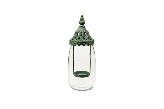 Speedtsberg - Lantern w/light holder D12x30cm, Antique green