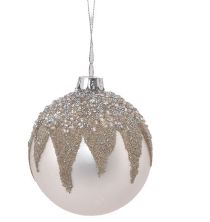 La Vida - Christmas tree decorations silver w/ glitter
