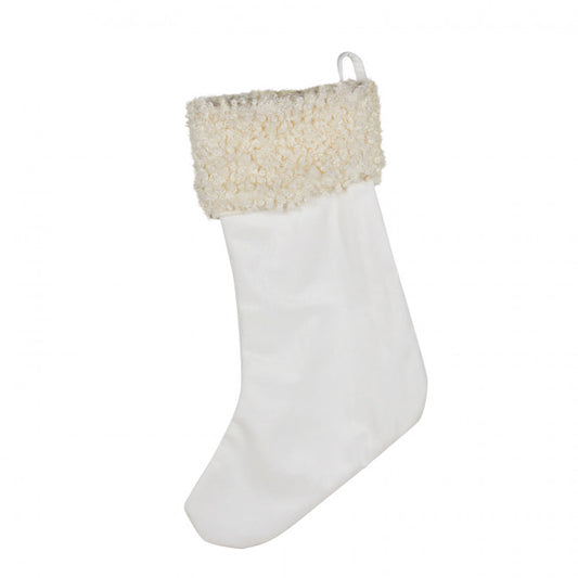 Fondaco Christmas Stocking for Hanging Off White L50xW20 cm