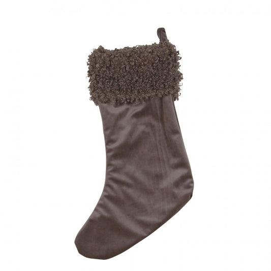 Fondaco Christmas Stocking for Hanging Brown L50xW20 cm