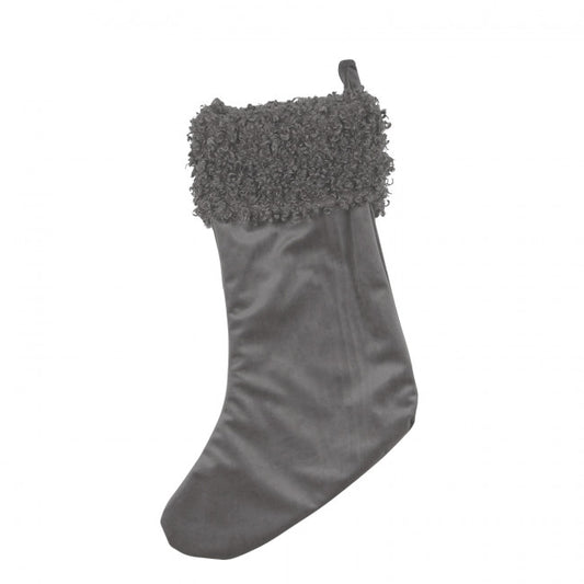 Fondaco - Christmas stocking for hanging Gray