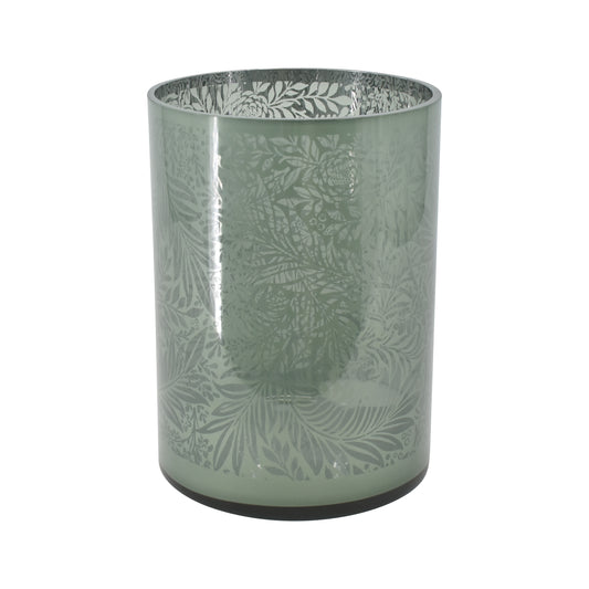 La Vida Hurricane Mint with Motif in Glass H24.5xD18 cm
