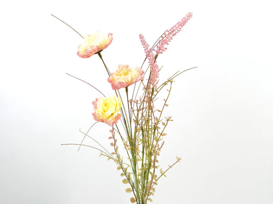 Deko Florale - Blomstergren, 60 cm, cremelilla