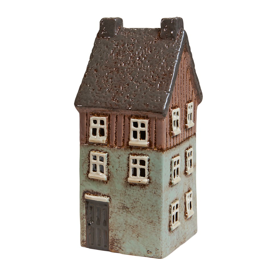 Speendtberg - Hus t/fyrfad 10x10x22cm keramik