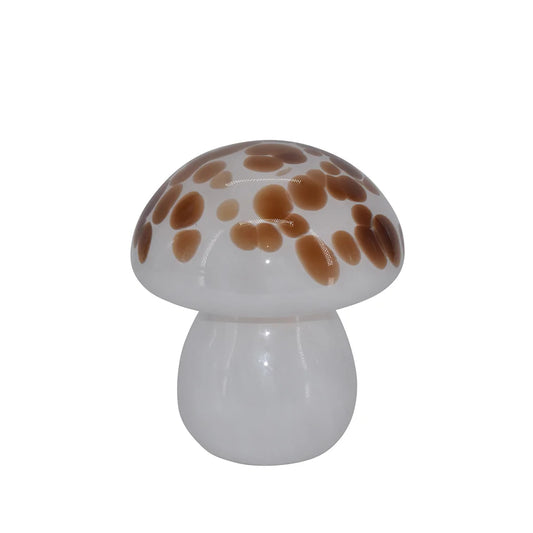 La Vida -LED glaslampe mushroom, lille, Cognac