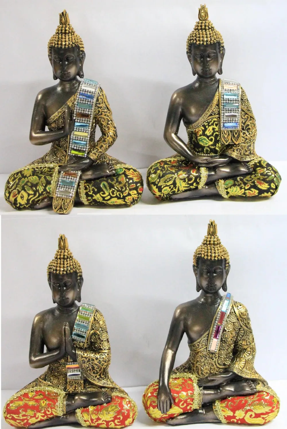 Siddende Buddha Statue - 20 cm, Fredfyldt Indretning