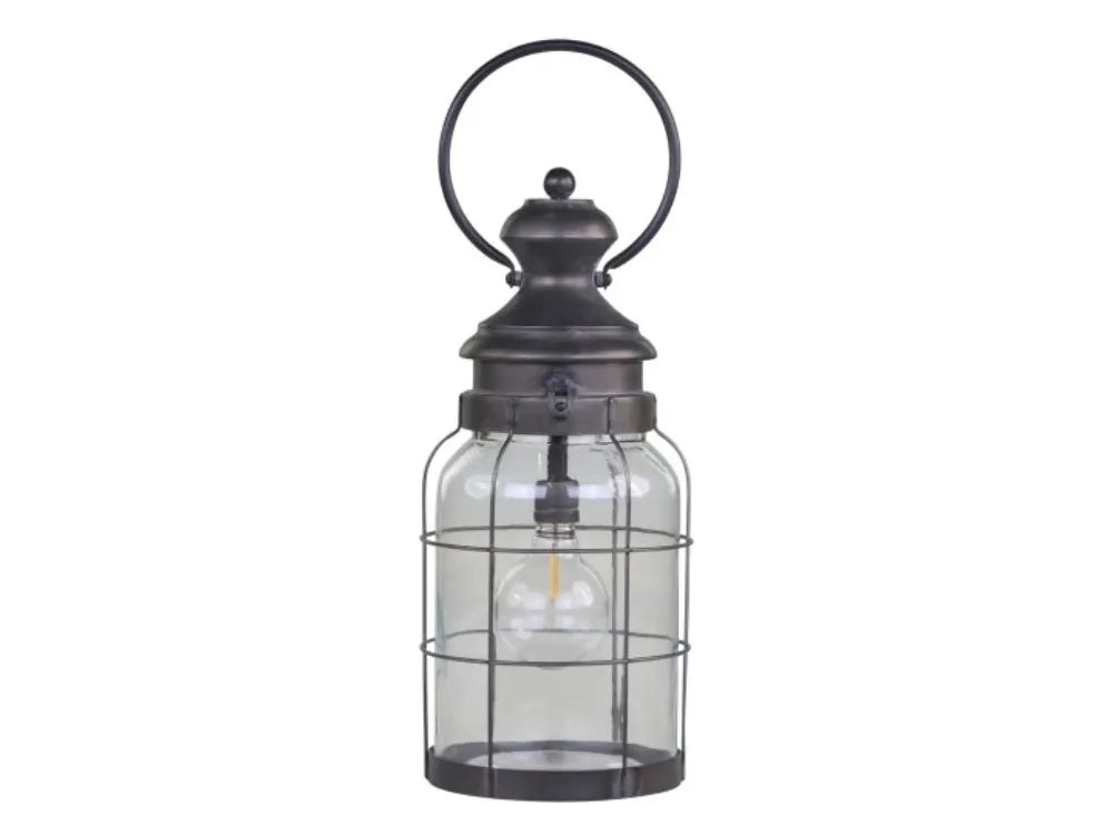 Chic Antuque - French barn Lantern incl. bulb &amp; timer