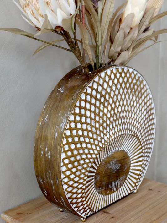 Chic Antique - Vire Vase m. mønster til deko H38